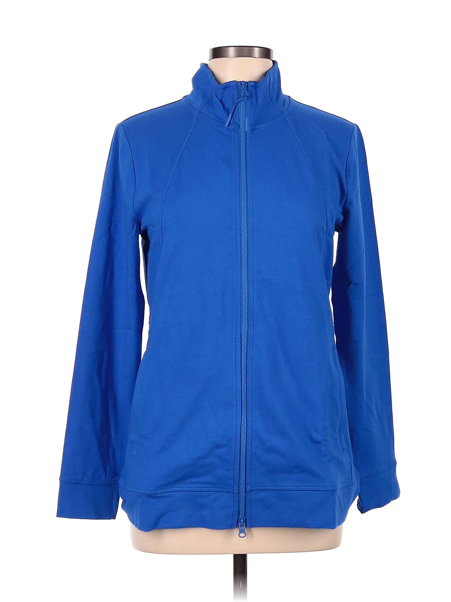 T by Talbots Solid Blue Track Jacket Size M - 70% off | thredUP