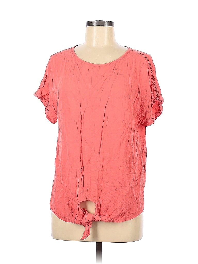 Pre-owned Buffalo By David Bitton Short Sleeve Blouse In Pink