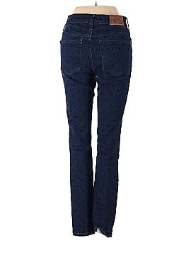 Madewell 9" Mid-Rise Skinny Jeans: Flocked Dots Edition (view 2)
