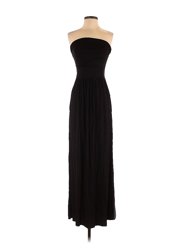 Belle By Kim Gravel Solid Black Casual Dress Size XXS - photo 1