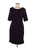 Connected Apparel Solid Purple Casual Dress Size 8 - photo 1