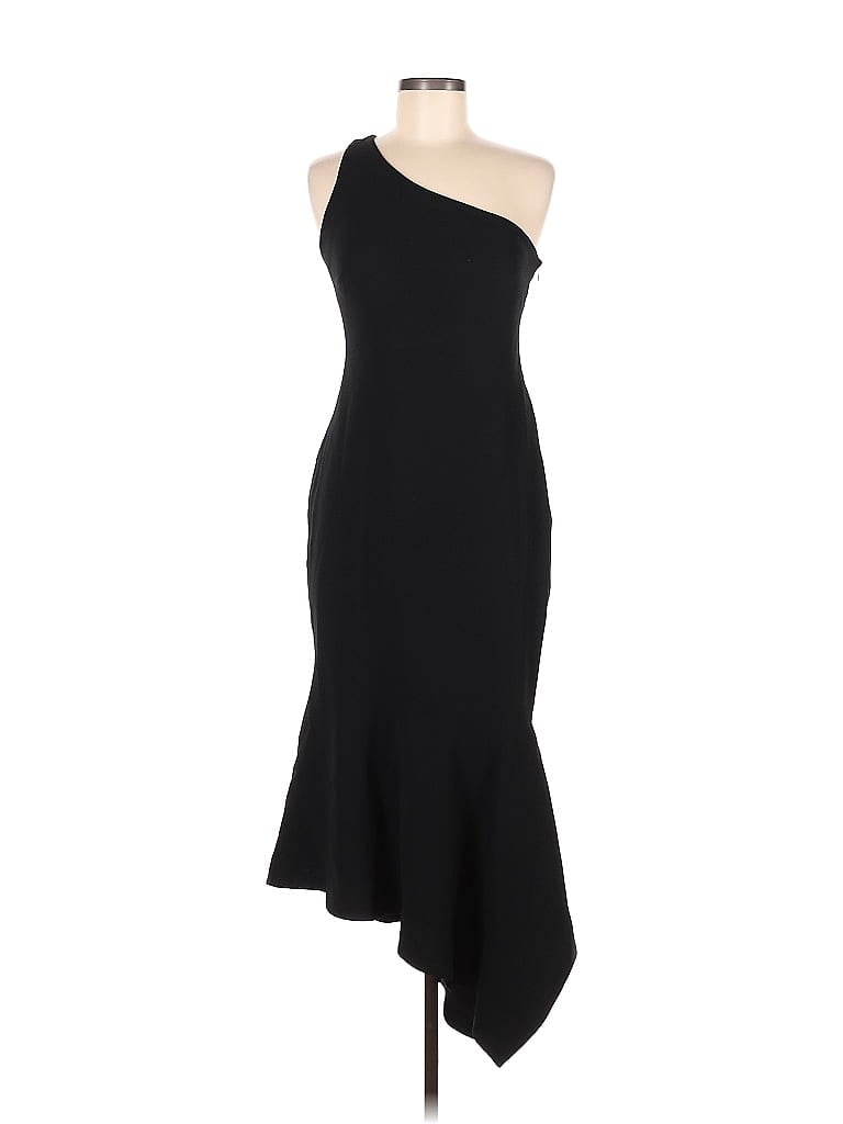 Cinq à Sept Solid Black Cocktail Dress Size 6 - 66% off | thredUP