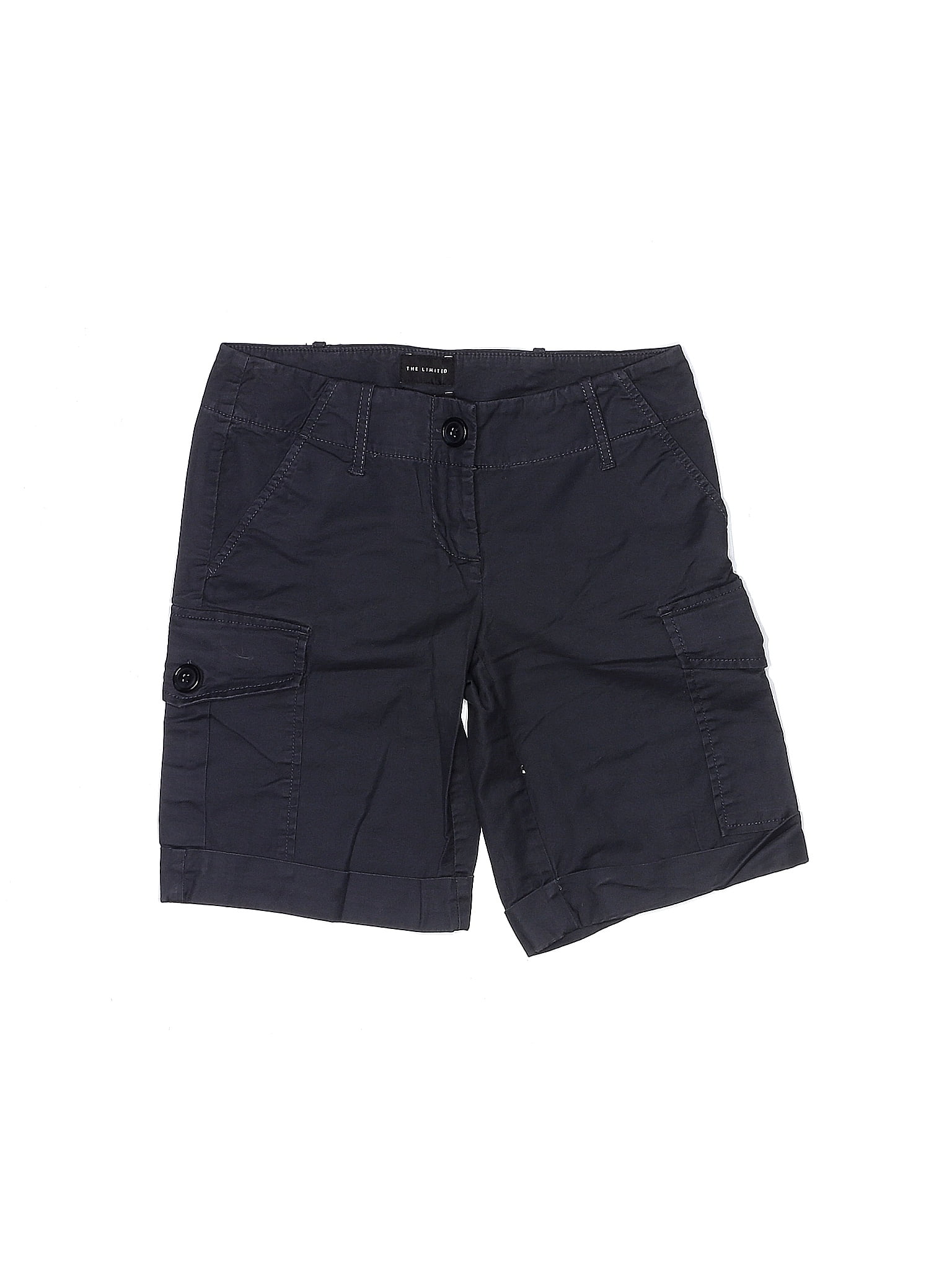 The Limited Solid Blue Cargo Shorts Size 2 - 78% off | thredUP