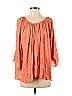 Cool Change 100% Rayon Orange 3/4 Sleeve Blouse Size S - photo 1