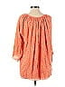 Cool Change 100% Rayon Orange 3/4 Sleeve Blouse Size S - photo 2
