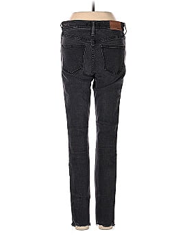 Madewell 9" Mid-Rise Skinny Jeans in Berkeley Black: Button-Through Edition (view 2)