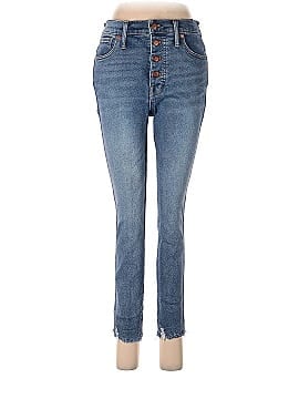 Madewell Petite 10" High-Rise Skinny Jeans in Cordova Wash: Button-Front Edition (view 1)
