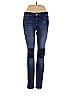 STS Blue Solid Color Block Blue Jeans Size 7 - photo 1