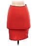 Capella Apparel Solid Red Orange Casual Skirt Size S - photo 1