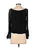 Max Studio 100% Polyester Black Long Sleeve Blouse Size S (petite) - photo 2
