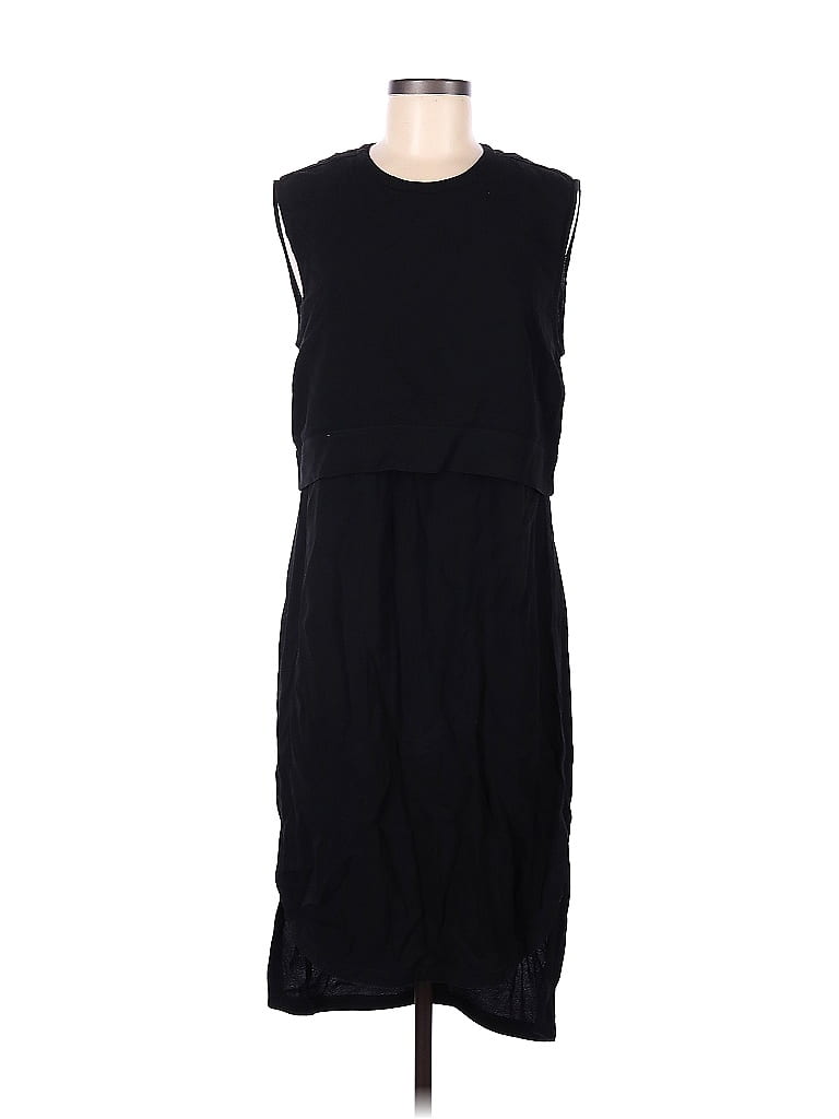 Helmut Lang Solid Black Casual Dress Size 6 - photo 1