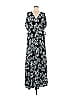 Thakoon Collective 100% Rayon Paisley Black Deep V Floral Maxi Size 2 - photo 1