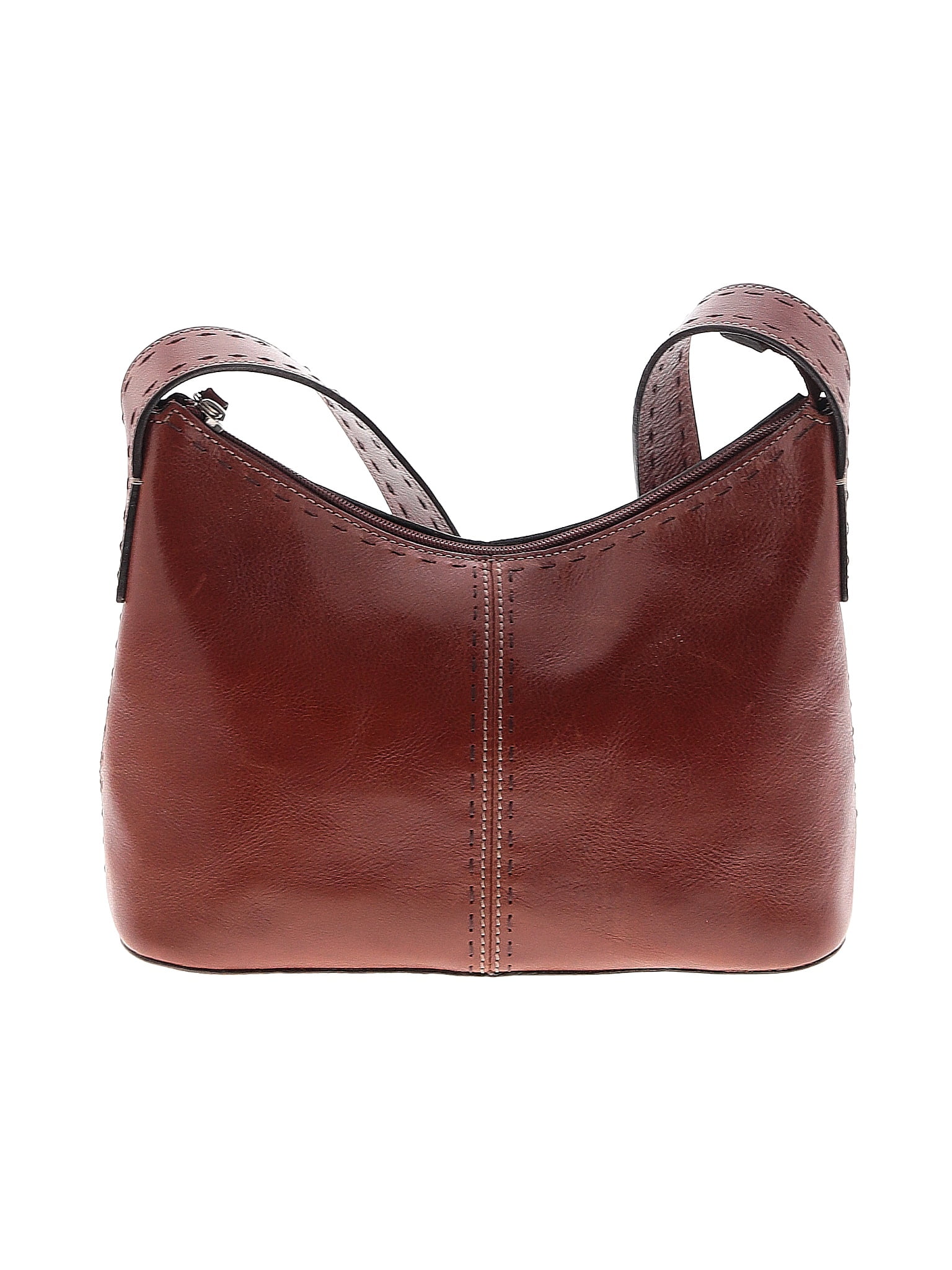 Fossil 100% Leather Solid Brown Leather Shoulder Bag One Size - 67% off ...