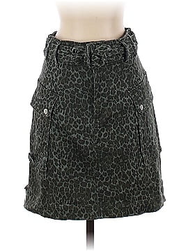 Marissa Webb Collective Green Leopard Skirt (view 1)