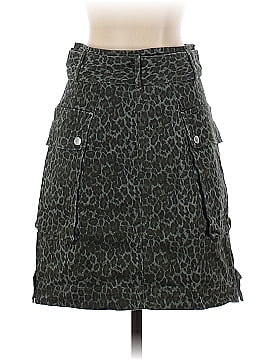 Marissa Webb Collective Green Leopard Skirt (view 2)