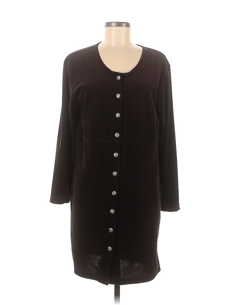 Pre-owned Style Studio Casual Dress In Brown