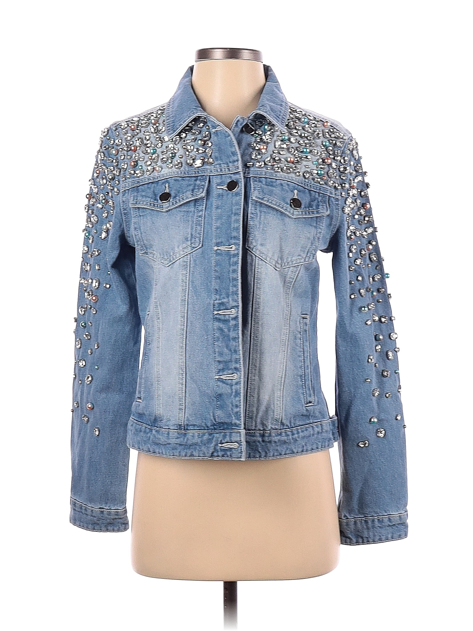 Boston Proper 100% Cotton Blue Denim Jacket Size S - 72% off | thredUP