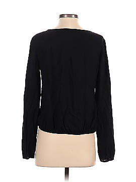 Theory Long Sleeve Silk Top (view 2)