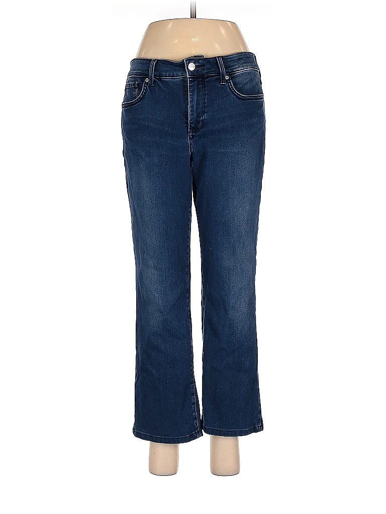 NYDJ Solid Blue Jeans Size 8 - 85% off | thredUP