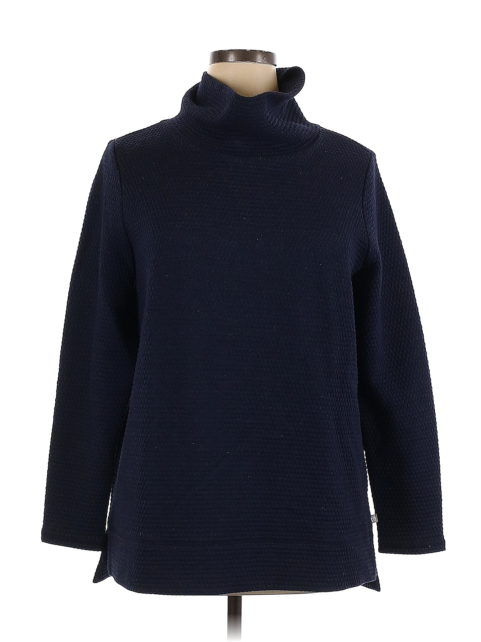 T by Talbots Color Block Solid Navy Blue Pullover Sweater Size 1X (Plus ...