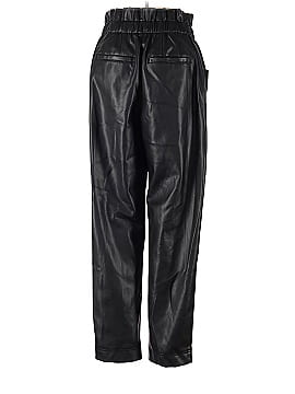 Madewell Vegan Leather Pull-On Paperbag Pants (view 2)