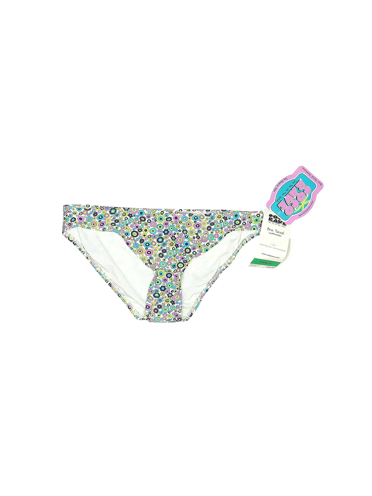 Coco Rave White Swimsuit Bottoms Size L - 76% off | ThredUp