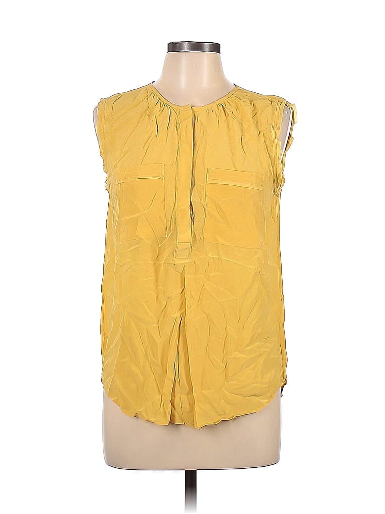 Pre-owned Joe Fresh Sleeveless Blouse In Yellow