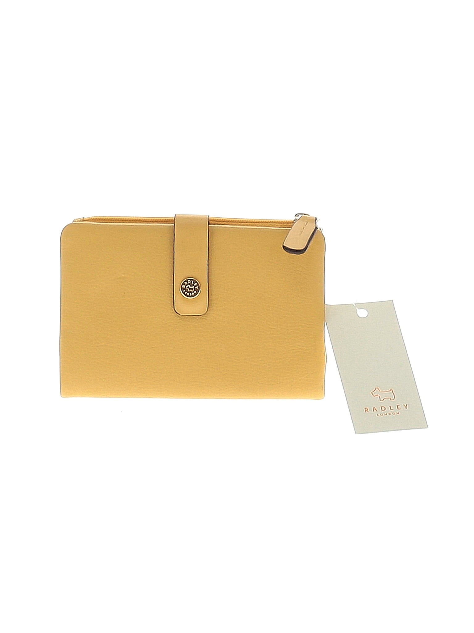 Radley London 100% Leather Solid Yellow Leather Wallet One Size - 64% off