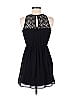 Iz Byer 100% Polyester Black Casual Dress Size M - photo 2