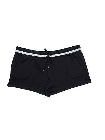 Danskin Now 100% Polyester Solid Black Shorts Size XXL - 23% off