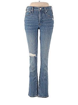 Madewell The Mid-Rise Perfect Vintage Jean in Ainsdale Wash: Knee-Rip Edition (view 1)