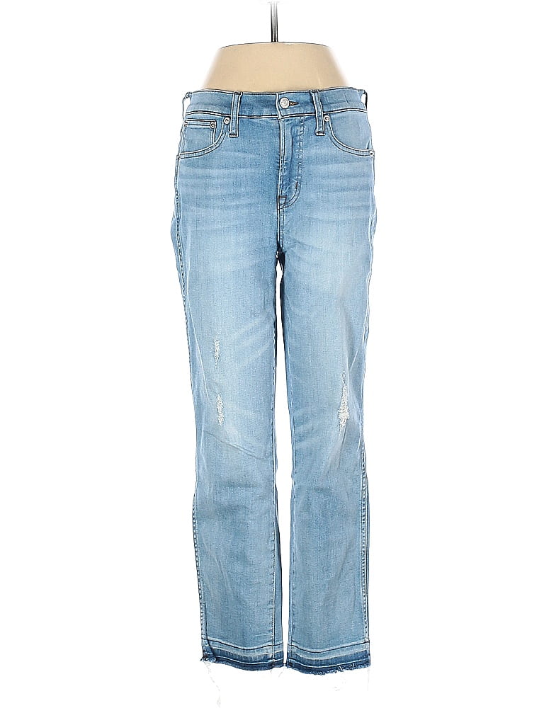 J.Crew Solid Blue Jeans 26 Waist - 86% off | ThredUp