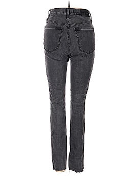 Madewell 9" Mid-Rise Skinny Jeans in Black Sea (view 2)