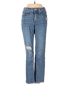 Madewell The Mid-Rise Perfect Vintage Jean in Ainsdale Wash: Knee-Rip Edition (view 1)