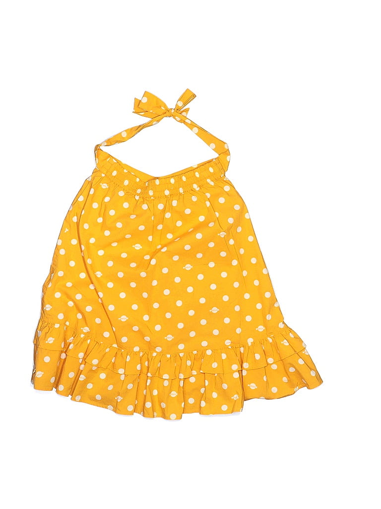 Scotch & Soda 100% Cotton Polka Dots Yellow Orange Skirt Size 6 - photo 1
