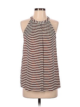 Closed Sleeveless Silk Top (view 1)