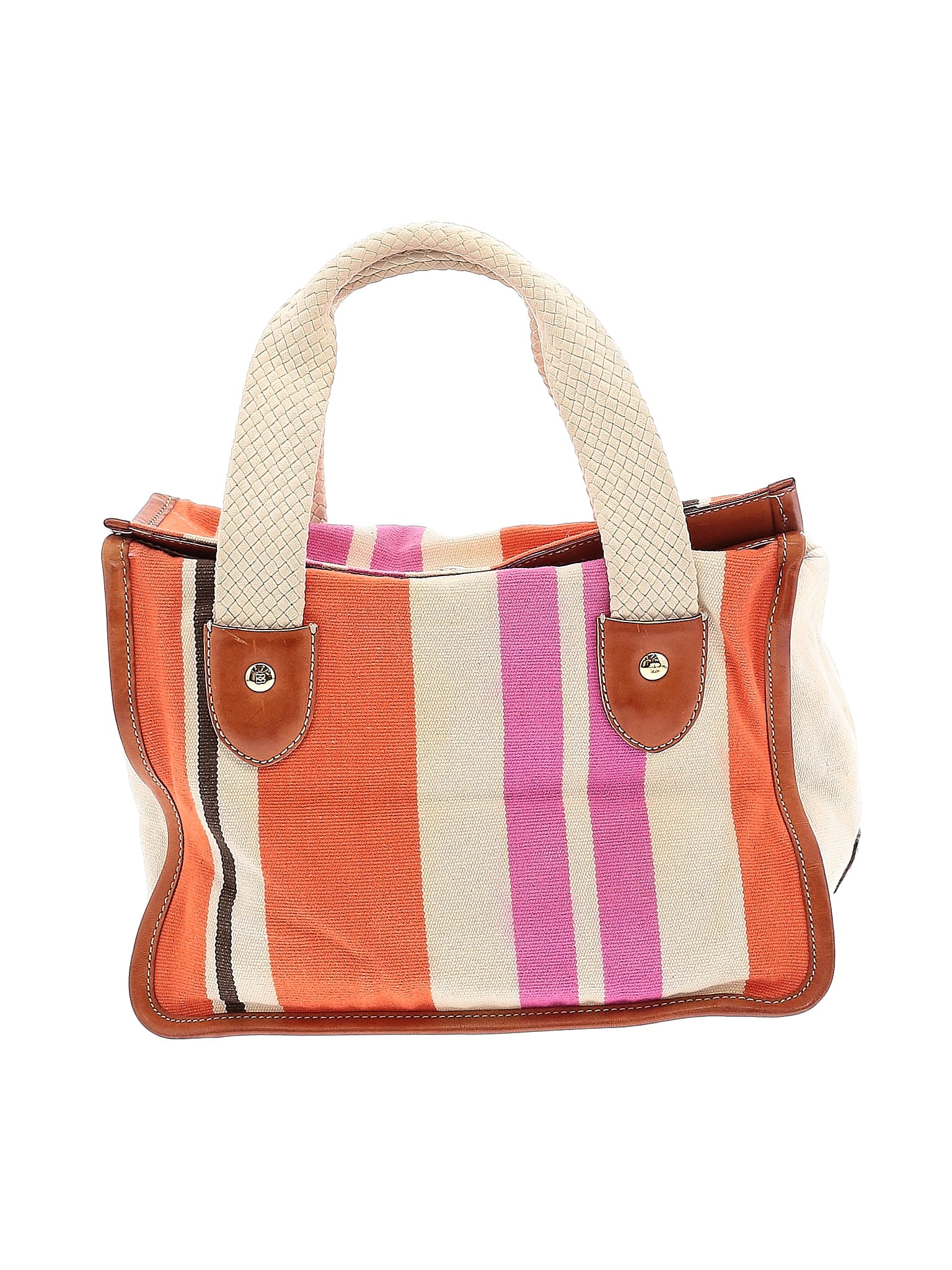 Kate Spade New York Color Block Stripes Multi Color Pink Satchel One ...