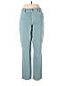 Ann Taylor LOFT Color Block Teal Green Jeans Size 31/12 - photo 1