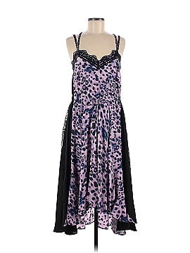 Koché Purple Leopard Printed Dress (view 1)