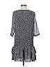 Mango 100% Polyester Polka Dots Gray Casual Dress Size M - photo 2