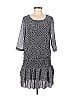 Mango 100% Polyester Polka Dots Gray Casual Dress Size M - photo 1