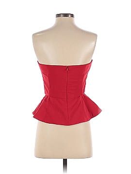 Cushnie Red Strapless Peplum Top (view 2)