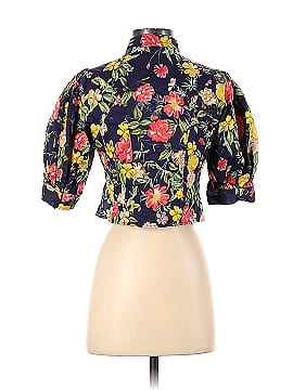 Marissa Webb Collective Floral Printed Puff Sleeve Top (view 2)