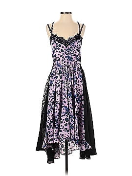 Koché Purple Leopard Printed Dress (view 1)