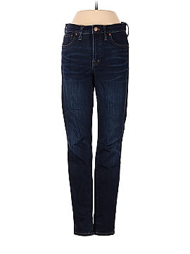 Madewell 9" Mid-Rise Skinny Jeans in Larkspur Wash: TENCEL&trade; Denim Edition (view 1)