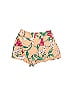 Privacy Please Floral Tortoise Floral Motif Baroque Print Hearts Graphic Tropical Orange Shorts Size XS - photo 2