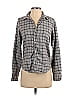 Frank & Eileen 100% Cotton Checkered-gingham Plaid Gray Long Sleeve Button-Down Shirt Size XS - photo 1