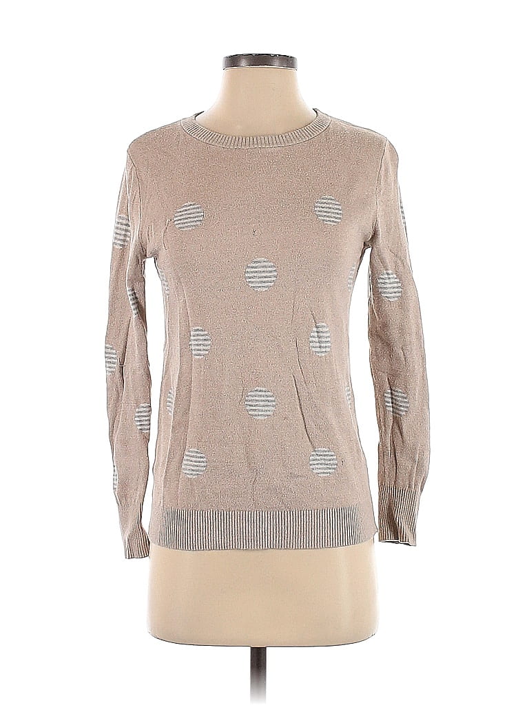 Market and Spruce Color Block Tan Pullover Sweater Size S - photo 1