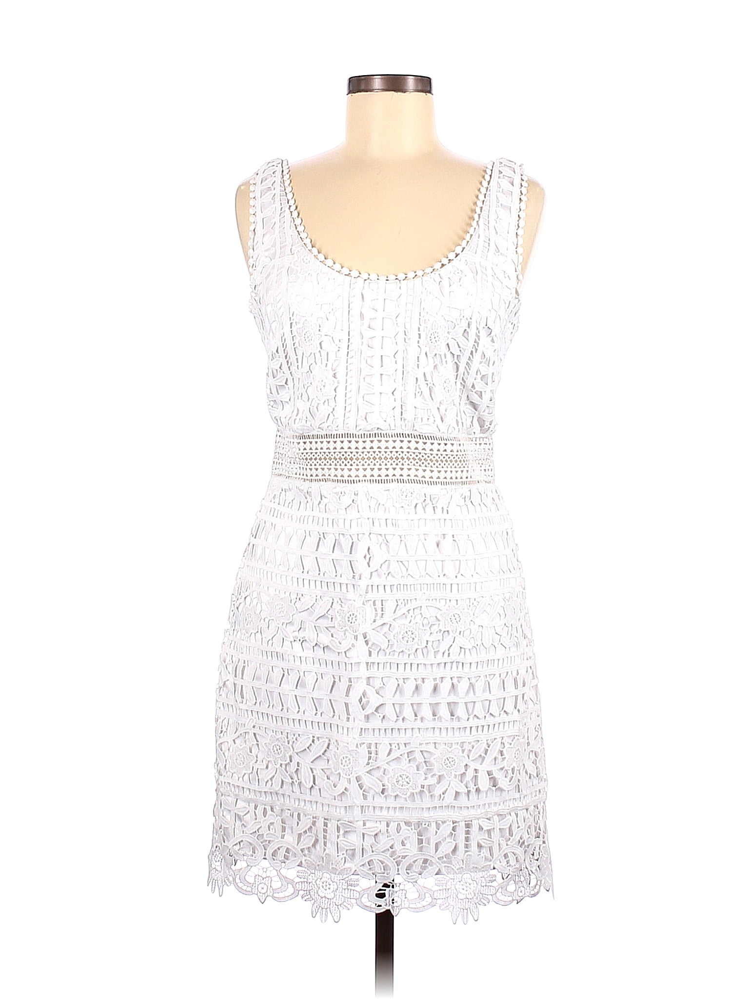 Bebe Solid White Cocktail Dress Size 8 - 76% off | thredUP
