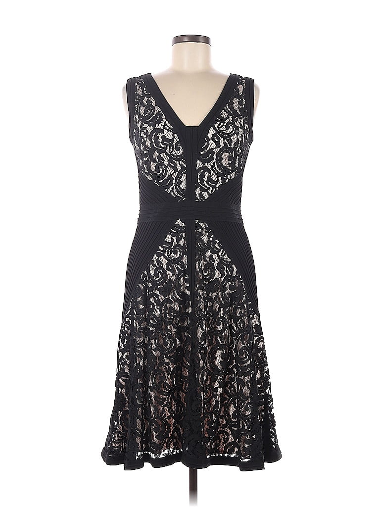 Tadashi Shoji Solid Black Cocktail Dress Size 6 - 77% off | thredUP